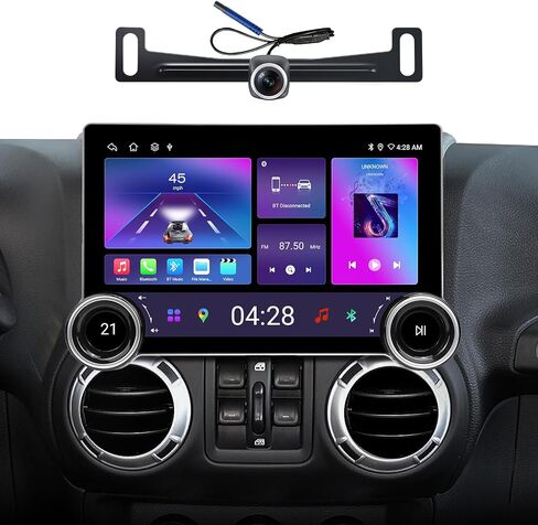 Car Radio for Jeep Wrangler (JK), Dodge Ram Stereo Update,11.5" Dual Knobs 2000x1200 Resolution with Wireless CarPlay Android Auto,Android 13,FM/AM,4G RAM+64G ROM,5G WiFi,Steering Wheel Control in Saudi Arabia