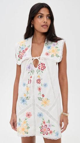Free People Women's Willow Embroidered Mini Dress in Saudi Arabia