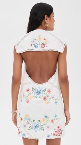 Free People Women's Willow Embroidered Mini Dress in Saudi Arabia