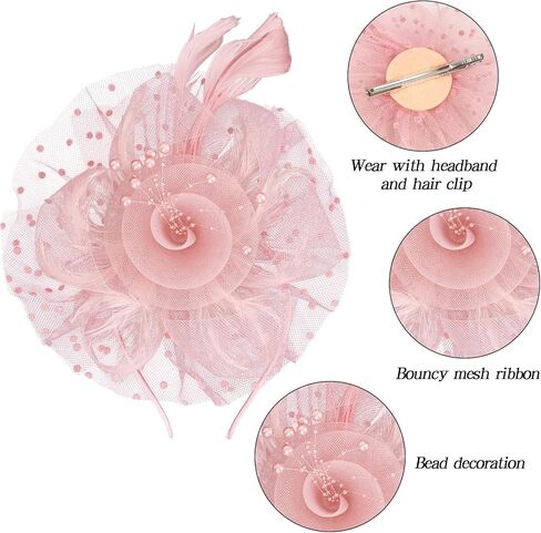 Cavetee 4 PCS fascinator for Women و Champagnetea Party Fascinators و Lace Glove مجموعة من أجل النساء في عشرينيات القرن العشرين in Saudi Arabia