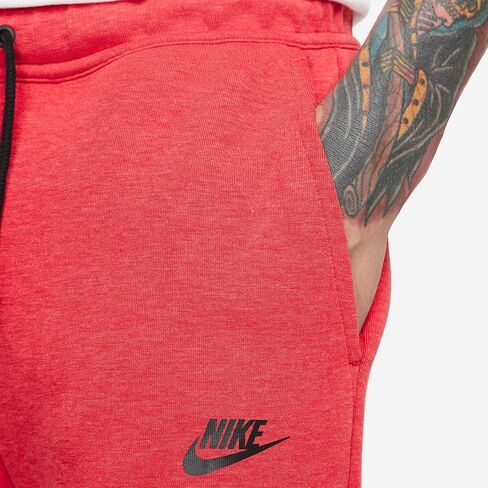 Nike Sportswear Tech Fleece Men's Shorts FB8171-672 (LT UNIV RED HTR/Black), Size XS in Saudi Arabia