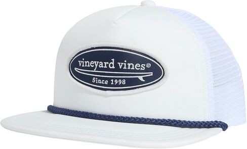 vineyard vines Men's Surf Logo Patch Foam Trucker in Saudi Arabia