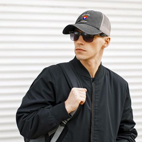 Us Army 9th Infantry Division Desert Storm Veteran Adjustable Cowboy Mesh Baseball Cap Unisex Outdoor Trucker Hat8 in Kuwait