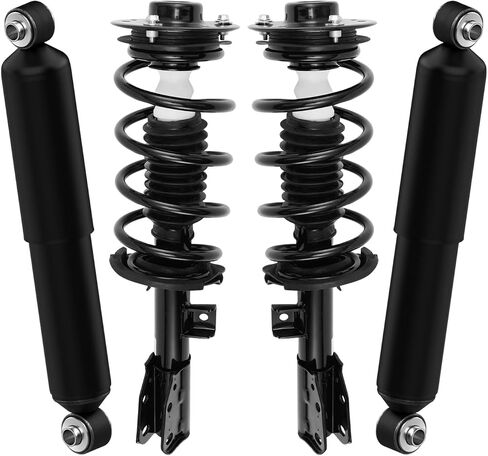 AutoShack Set of 4 Rear Complete Struts Coil Spring and Front Shock Absorbers Replacement for 2010-2017 GMC Terrain 3.0L 3.6L V6 AWD FWD SUS030400086 in Saudi Arabia