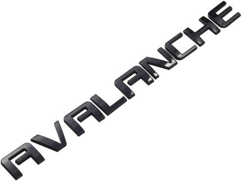 Aimoll 3pcs Avalanche Nameplates Emblem Badge Letter Replacement for GM Chevrolet (Black) in Saudi Arabia