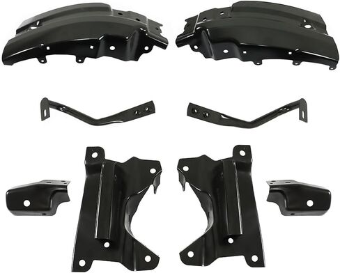 Front Bumper Brace Bracket Black 8PCS Replacement for 2007-2013 Chevy Silverado 1500 GM1066180 GM1067180 GM1066179 GM1067179 GM1042107 GM1043107 GM1004148 GM1005148 in Saudi Arabia