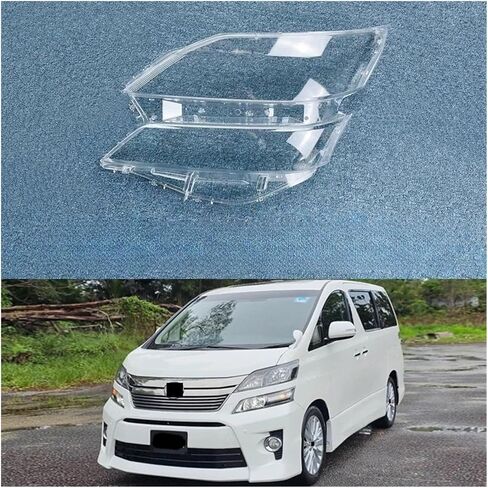 Headlight Housing Compatible For Toyota Vellfire 2008-2014 Headlight Cover Transparent Lampshade Lamp Lens Headlamp Shell Auto Replacement Parts(Left and Right) in Saudi Arabia