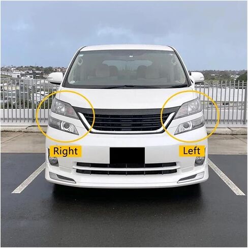 Headlight Housing Compatible For Toyota Vellfire 2008-2014 Headlight Cover Transparent Lampshade Lamp Lens Headlamp Shell Auto Replacement Parts(Left and Right) in Saudi Arabia