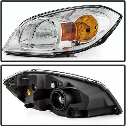 Wairau for Chevy for Cobalt 05-10 ، لـ Pontiac لـ G5 07-10 للتطبيق 05-06 على جانب سائق المصباح الأمامي ، تقنية البولي كربونات الثقيلة الثقيلة للهالوجين SL15555 in Kuwait