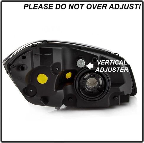 Wairau for Chevy for Cobalt 05-10 ، لـ Pontiac لـ G5 07-10 للتطبيق 05-06 على جانب سائق المصباح الأمامي ، تقنية البولي كربونات الثقيلة الثقيلة للهالوجين SL15555 in Kuwait