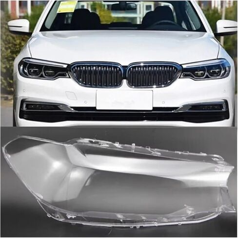 Headlight Housing Compatible For BMW 5 Series G30 G38 2016 2017 2018 2019 2020 Car Headlight Cover Lampshade Shell Lens Headlamp(1pc Right side) in Saudi Arabia