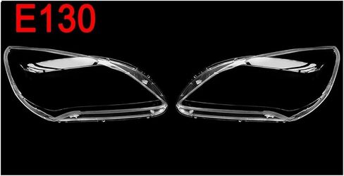 Headlight Housing Compatible For Baic E Serises E130 E150 Headlight Cover Lampshade Clear Car Light Glass Shell Transparent Plexig Mask Lamp Car Accessories(1pair E130) in Saudi Arabia