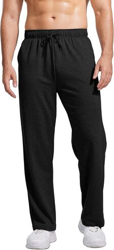 Pinspark Men Cotton Cotton Pants Open Bottom Athletic Googger Pants Pants Loung Pants مع جيوب in Saudi Arabia