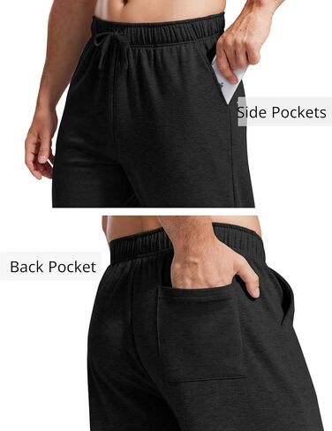 Pinspark Men Cotton Cotton Pants Open Bottom Athletic Googger Pants Pants Loung Pants مع جيوب in Saudi Arabia