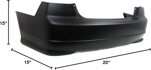 FITPARTS متوافقة مع غطاء المصد الخلفي 2004 2005 Honda Civic Sedan 04 05. جديد ، مسبب وجاهز للطلاء. ث/س الهرب هوك ثقب ومتنزه الثقوب المستشعر. HO1100217 04715S5AA91ZZ in Kuwait