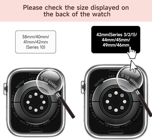 Guwet Pack 2 أشرطة معدنية متوافقة مع Apple Watch Band 38/40/41/42/44/45/46/49 مم ، شبكة حلقة مقاوم للصدأ وميلانوز لسلسلة IWatch Band Series Ultra2/SE2/SE/10/9 8 6 5 4 4 4 4 4 4 4 4 4 4 4 4 4 4 4 3 2 1 in Saudi Arabia