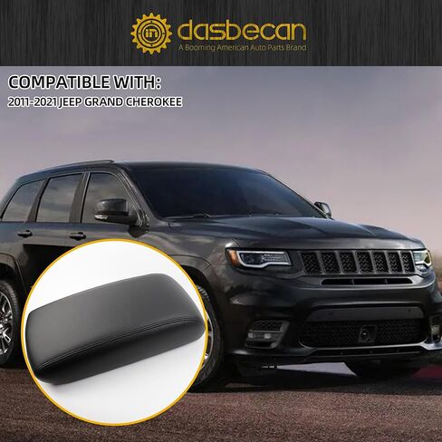 Dasbecan Center Console Cover Lid Compatible with 2011-2021 Jeep Grand Center Console Armrest lid Cover Top Arm Rest Black Replace# X85006302BL X85006303BL in Saudi Arabia
