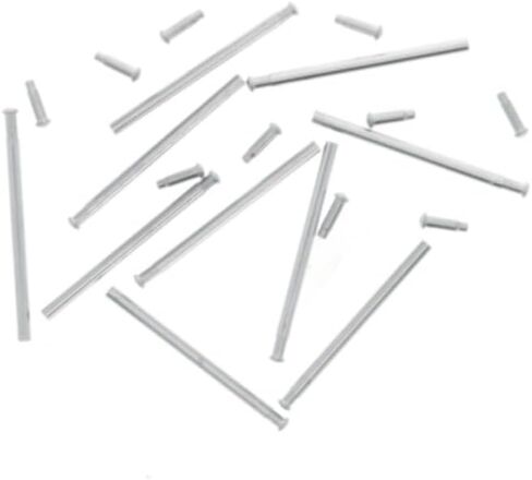 Ewatchparts 10 Set 18mm Tube Friction Pins Compatible With Fixing Citizen Eco Drive Watch Band Clasp Flip Lock Silver in Saudi Arabia