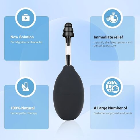 Ear Pressure Relief Device Tool, FSA/HSA Eligible, Migraine and Headache Relief Products, Airplane Ear Pressure Relief Gadget, Inner Ear Pressure Balance, Reduces Tension in Saudi Arabia