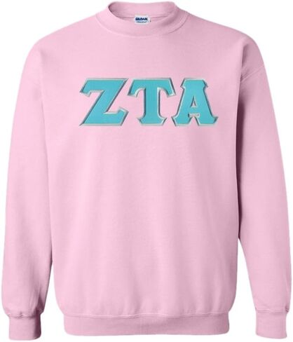 Zeta Tau Alpha Lettered Crewneck in Kuwait