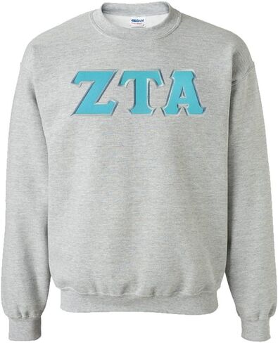 Zeta Tau Alpha Lettered Crewneck in Kuwait