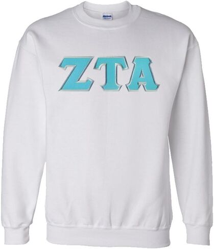 Zeta Tau Alpha Lettered Crewneck in Kuwait