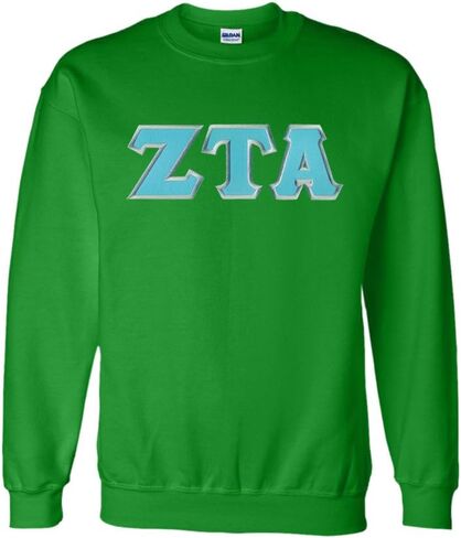 Zeta Tau Alpha Lettered Crewneck in Kuwait