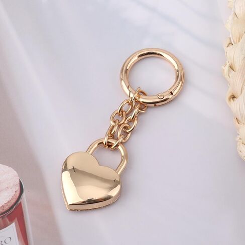 Boxob badlock bag bag سحر ، سلاسل مفاتيح على شكل قلب ذهبي حساسة للنساء ملحقات سلسلة الأكياس والزخارف لحقائب اليد محافظ مجوهرات السيارات in Saudi Arabia