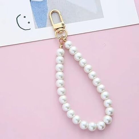 2pcs فو ، سلسلة مفاتيح اللؤلؤ مفتاح الأشرطة مفاتيح حبل الحبل ، حامل السلسلة الرئيسية معصم حزام معصم أنيقة حزام حزام حزام وسلاسل المفاتيح ، سلسلة مفاتيح السيارة in Saudi Arabia