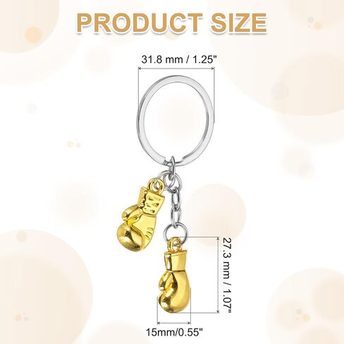PATIKIL Boxing Keychain, Mini Cute Boxing Gloves Key Chain Sport Pendant Key Rings Bag Backpack Decor in Saudi Arabia