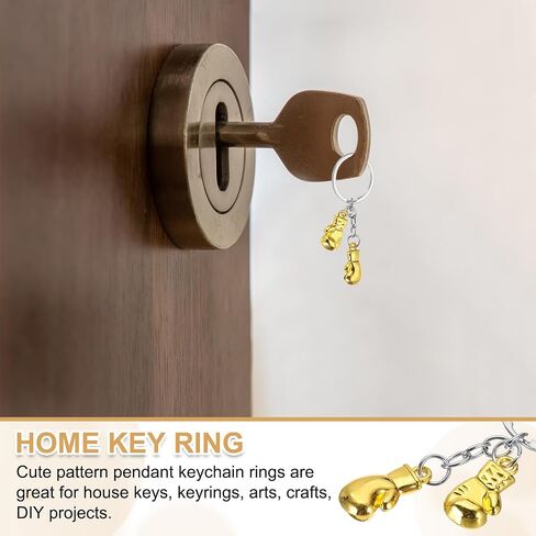 PATIKIL Boxing Keychain, Mini Cute Boxing Gloves Key Chain Sport Pendant Key Rings Bag Backpack Decor in Saudi Arabia