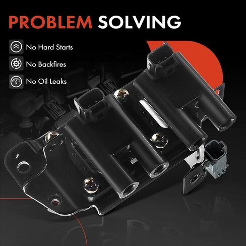 A-Premium Engine Ignition Coil حزم متوافقة مع Hyundai Accent 2001 2002 2003 2004 2005 L4 1.6L in Saudi Arabia