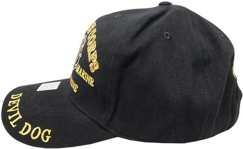 Trade Winds U.S. Marines Corps Hat Devil Dog Commander Cap Hat Bulldog Embroidered Licensed Multi, 7 3/4 in Saudi Arabia