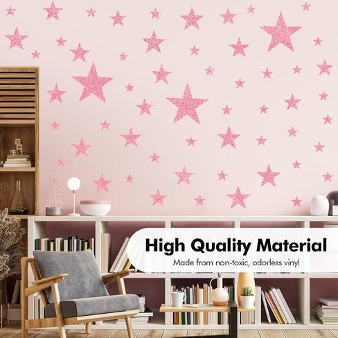 3 ورقة ملصقات Golit Gold Gold for Wall ، 1.5 "إلى 7" نجوم كبيرة قابلة للإزالة جدران قابلة للإزالة لغرفة النوم ، والفصول الدراسية ، وغرفة اللعب ، والحضانة in Kuwait