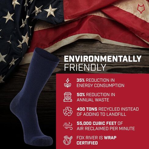 Fox River Work and Weekend Crew Socks Socks Moisture Wicking للرجال والنساء Ultraspun من أجل المتانة الدائمة (2 عبوة) in Kuwait
