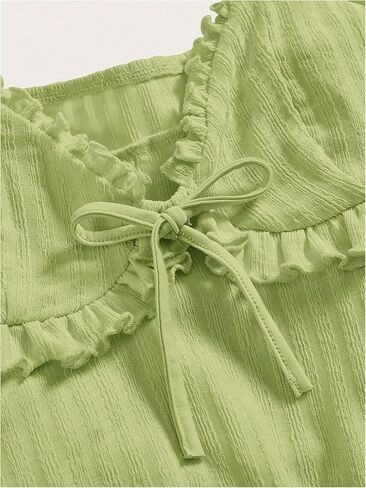 Milumia Women Tie Pront Peplum Top Top Cute Summer Summer Out Flare Hem Shuffle Cami Tops in Saudi Arabia