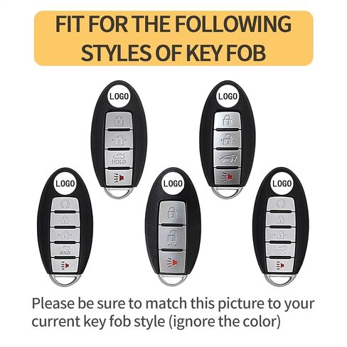 TANGSEN Key Fob Case TPU Cover Compatible with Infiniti EX FX G JX M Q QX Nissan Altima Armada Cube GT-R Murano Versa Transparent Carbon Fiber Texture 2 3 4 5 6 Button Protective Key Shell in Saudi Arabia