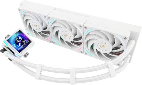 Thermalright Elite Vision 360 Argb Black Cpu Water Cooler مع مروحة TL-K12 PWM ، سرعات 2150 دورة في الدقيقة ، شاشة IPS LCD بدقة 320*320 ، مبرد CPU السائل ، لـ AM5/Intel 1851/1700،2.73inch شاشة العرض الشاشة in Saudi Arabia