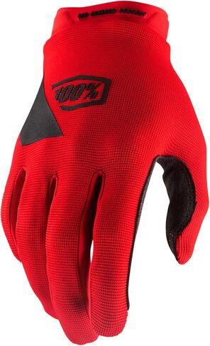 100% Ridecamp Gloves - Motocross & Mountain Biking - Lightweight Riding Gloves for Men & Women - Red, X-Large in Saudi Arabia