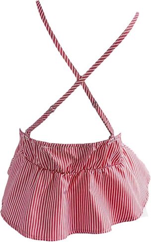 Soly Hux Women's Y2K مخطط Babydoll Camisole Deep V الرقبة Backless Peplum Cami Tops in Kuwait