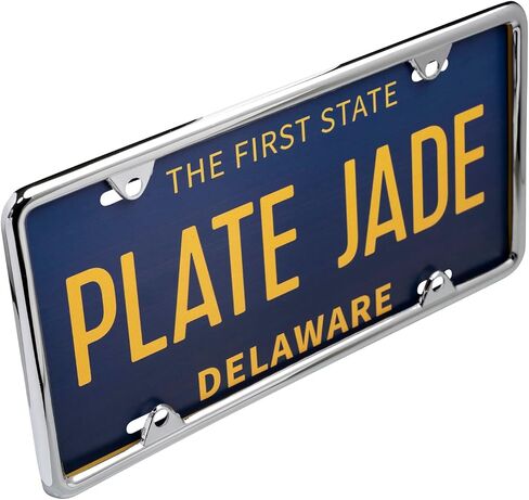 3D Die-Cast Zinc Alloy Black Chrome Metal License Plate Frame for standart Cars, Trucks, Buses, Vans and SUVs Universal fit USA Canada Mexico Men Women Back Front Auto Tag Holder(Flames) in Saudi Arabia