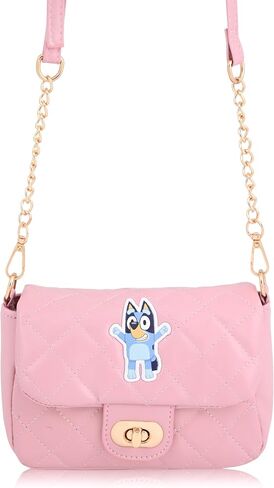 Disney Stitch ، Hello Kitty أو Bluey Mini Purse Crossbody حقيبة يد للنساء | حقيبة يد كتف المرأة الجلدية مع شعار in Saudi Arabia