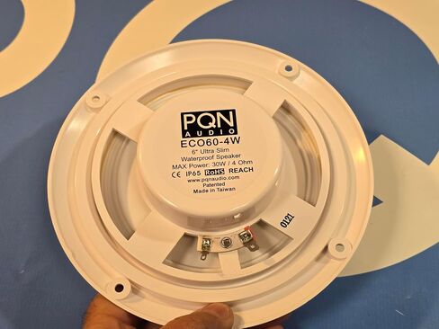 PQN Audio Eco60-4BK 6 inch Waterproof Marine Speaker for RV, Camper, Cabinet and Golf Carts. Chemical and UV Resistant. Wall and Floor Mount Outdoor Speakers in Saudi Arabia