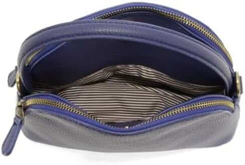 Joy Susan Women's Fashion Presh Larissa Double Zip Dome Crossbody Bag in Saudi Arabia