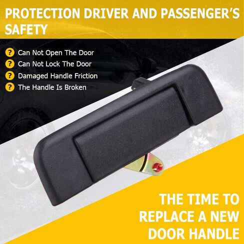 OCPTY Tailgate Door Handle Exterior Side Replacement fit 1989-1995 Pickup Outside Door Handle Texture Black in Saudi Arabia