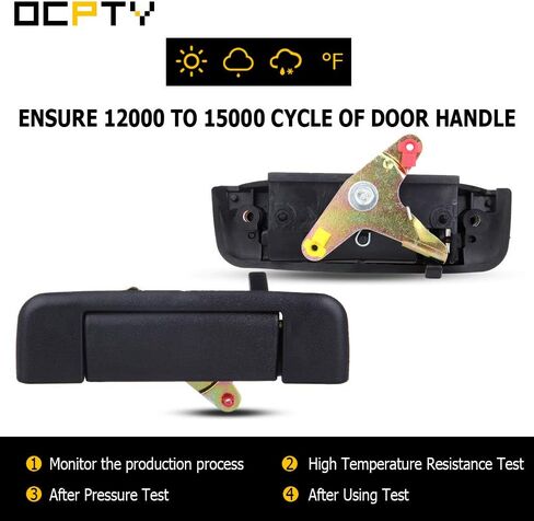 OCPTY Tailgate Door Handle Exterior Side Replacement fit 1989-1995 Pickup Outside Door Handle Texture Black in Saudi Arabia