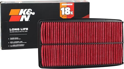 K&N Engine Air Filter: Long Life 18000 Mile Filter Filter: متوافق مع 2005-2015 Honda V6 (Pilot ، Odyssey) ، KNA-2309 in Saudi Arabia