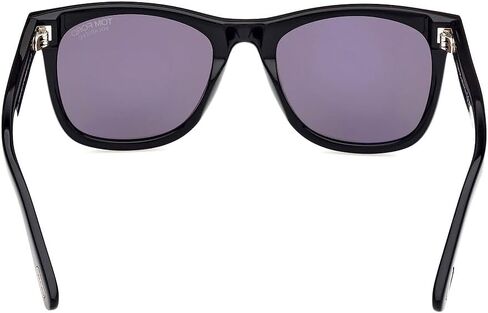 Tom Ford Kevyn Polarized Smoke Square Men's Sunglasses FT1099-N 01D 52, Shiny Black in Saudi Arabia
