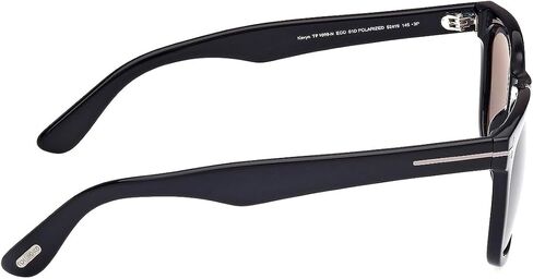Tom Ford Kevyn Polarized Smoke Square Men's Sunglasses FT1099-N 01D 52, Shiny Black in Saudi Arabia