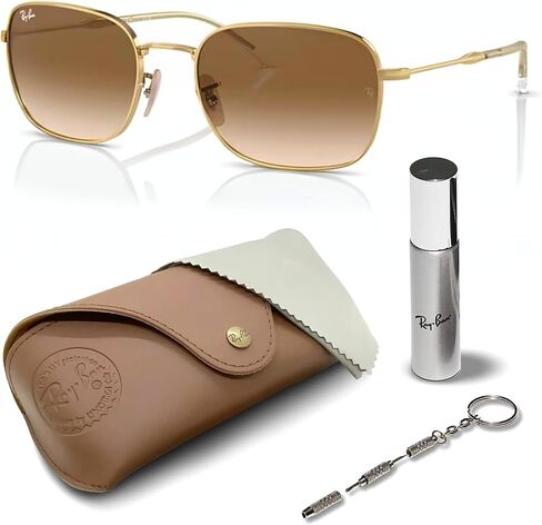 Ray-Ban RB3706 Square-Round Shape Sunglasses with Official Eyewear Kit Bundle in Saudi Arabia